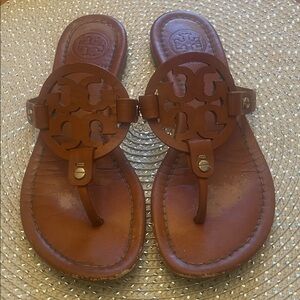 Tory Burch Tan Leather Sandals